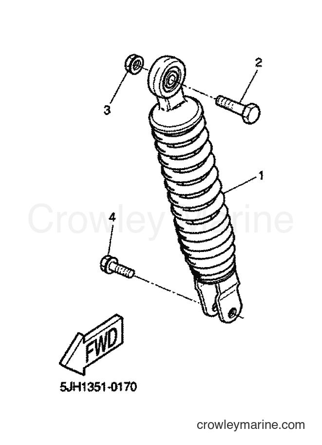 2000 Scooter EW50 - EW50 (5JH1) [030] - REAR SUSPENSION
