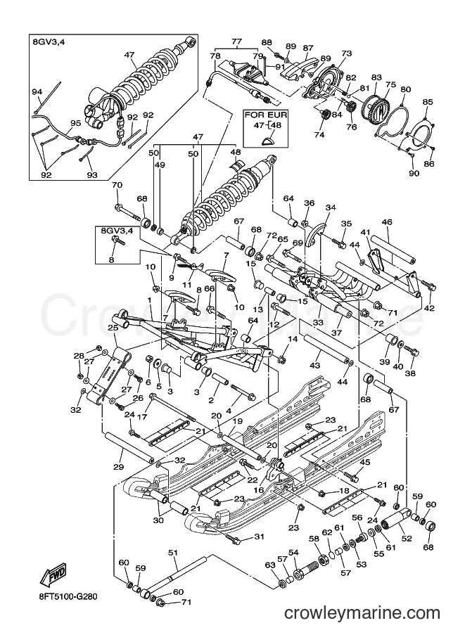 2008 Snowmobile RX10ST - RX10ST (8FT6) [010] - TRACK SUSPENSION 2