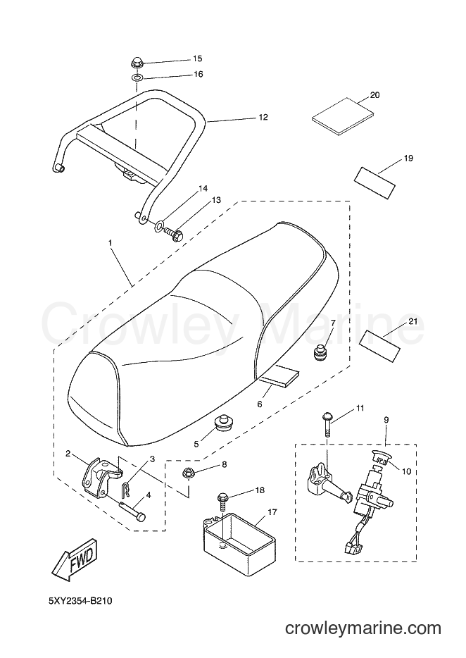 Yamaha Motors CW50L (5YA2) [020] - SEAT