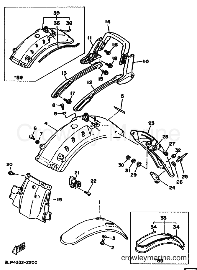 1991 Cruiser XV1100 - XV1100 (3LP2) [99A] - FENDER