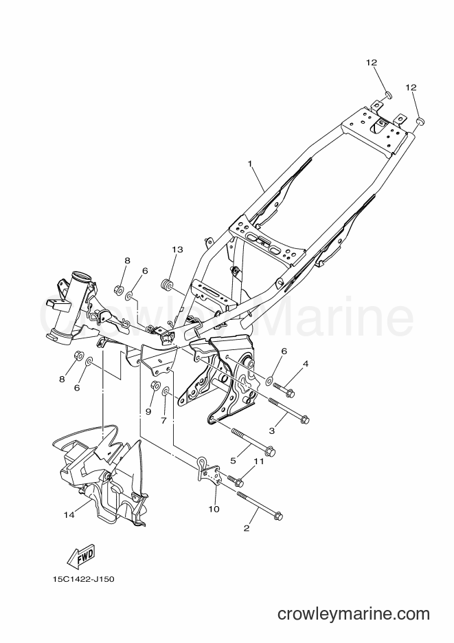 Yamaha Motors TK115C (40D1) [010] - FRAME