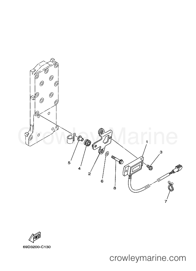 Yamaha Motors E60HMHDS (69D5) [020] - ELECTRICAL 5
