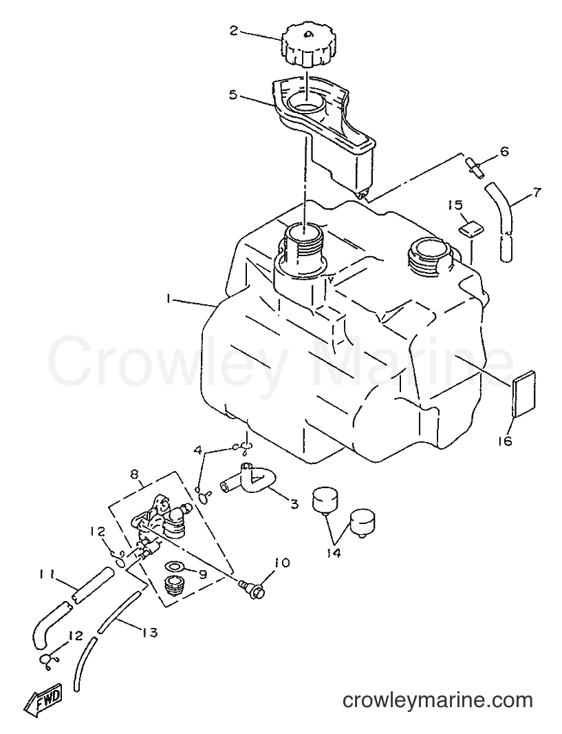 1996 Scooter YA50R - YA50R (4SJ3) [999] - FUEL TANK