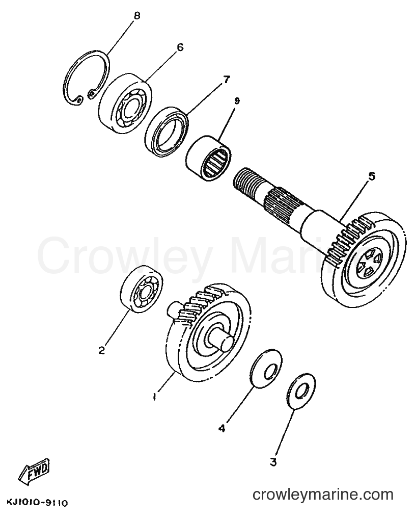 1995 Scooter YE80 - YE80 (4RG1) [999] - TRANSMISSION
