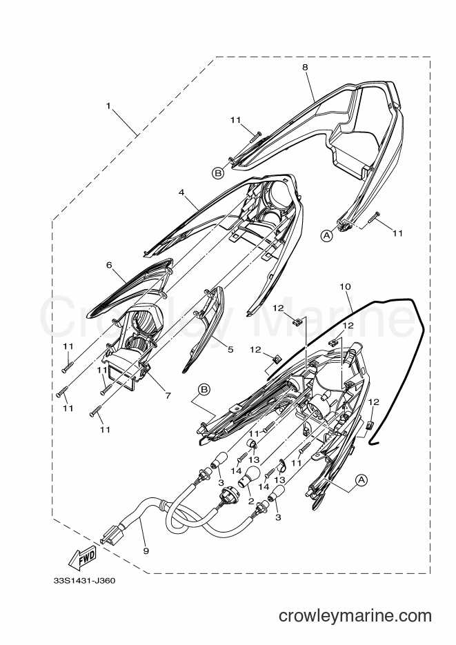 Yamaha Motors AL125C (33SC) [010] - TAILLIGHT