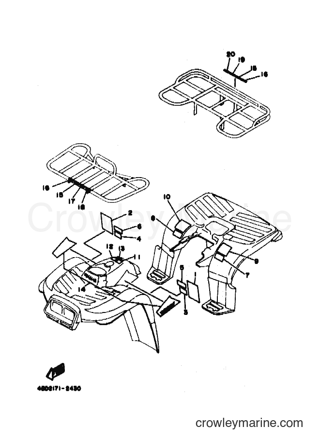 Yamaha Motors YFB250 (4BD5) [010] - EMBLEM & LABEL 1