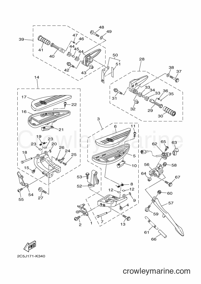 2012 Cruiser XV1900CFD - XV1900CFD (2C5X) [020] - STAND & FOOTREST