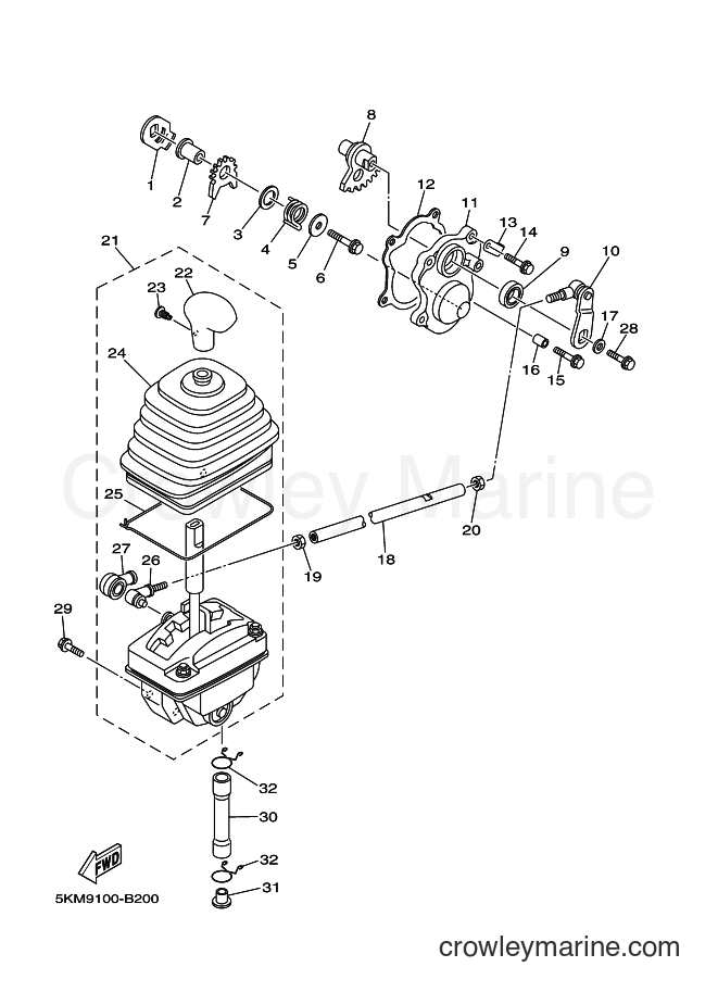 2004 ATV YFM660FWA - YFM660FWA (5KMJ) [010] - SHIFT SHAFT