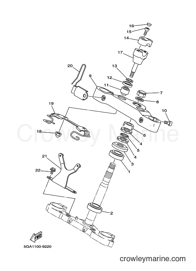 Yamaha Motors XV1600AT (5GA3) [010] - STEERING
