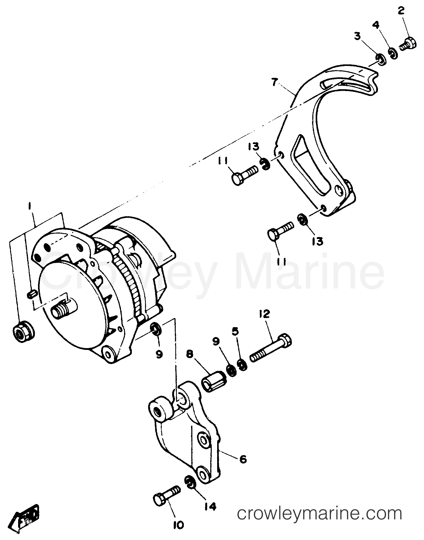 Yamaha Motors V6_4.3_ENGINE_EST - ALTERNATOR