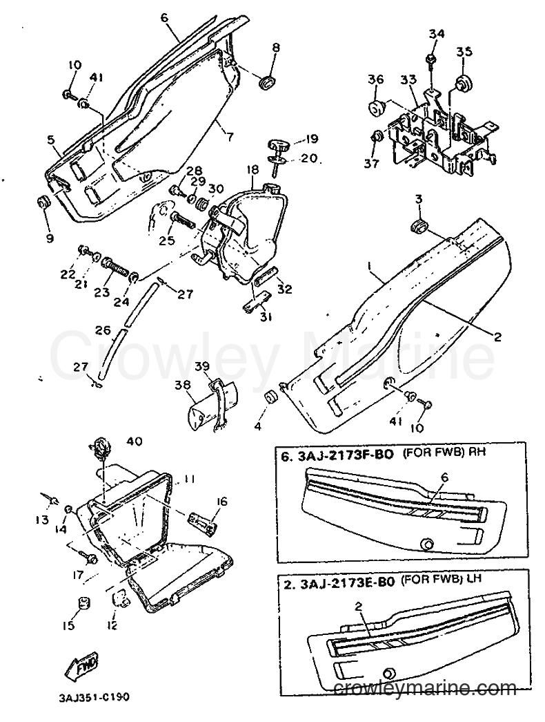1990 Dirt Bike XT600Z - XT600Z (3AJ7) [999] - SIDE COVER