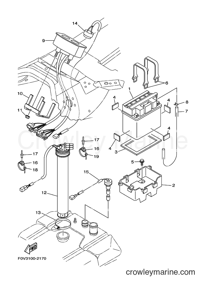 Yamaha Motors JET FOR XA1200 (68N1) [02B] - ELECTRICAL 2