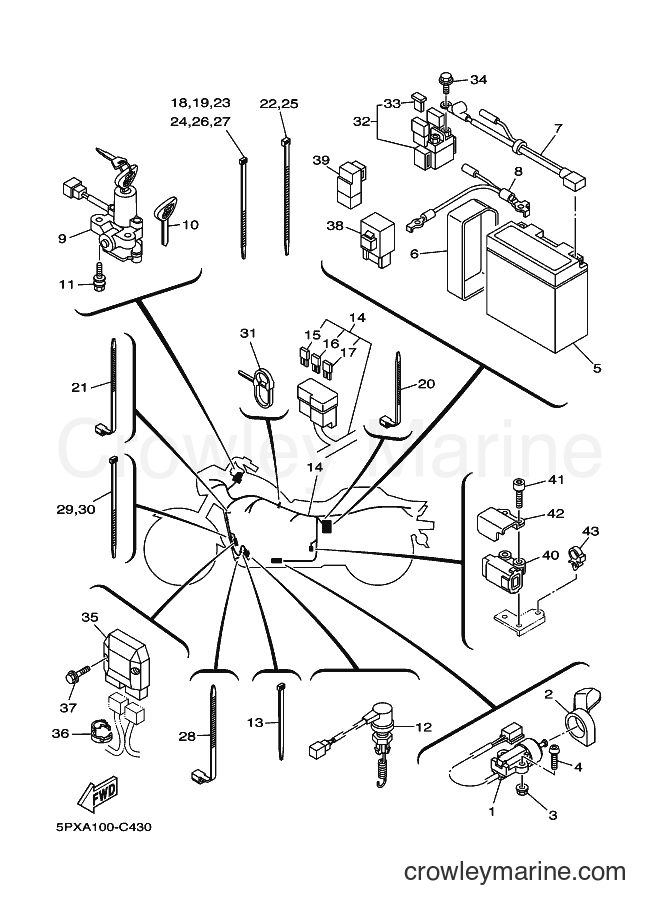Yamaha Motors XV1700PC (5PXA) [010] - ELECTRICAL 2
