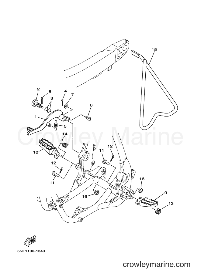 2002 Dirt Bike YZ250F - YZ250F (5SG2) [090] - STAND & FOOTREST