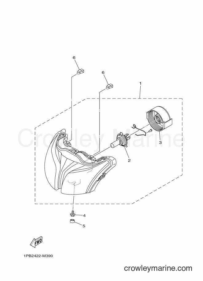 Yamaha Motors T115FSEC (1PB8) [010] - HEADLIGHT