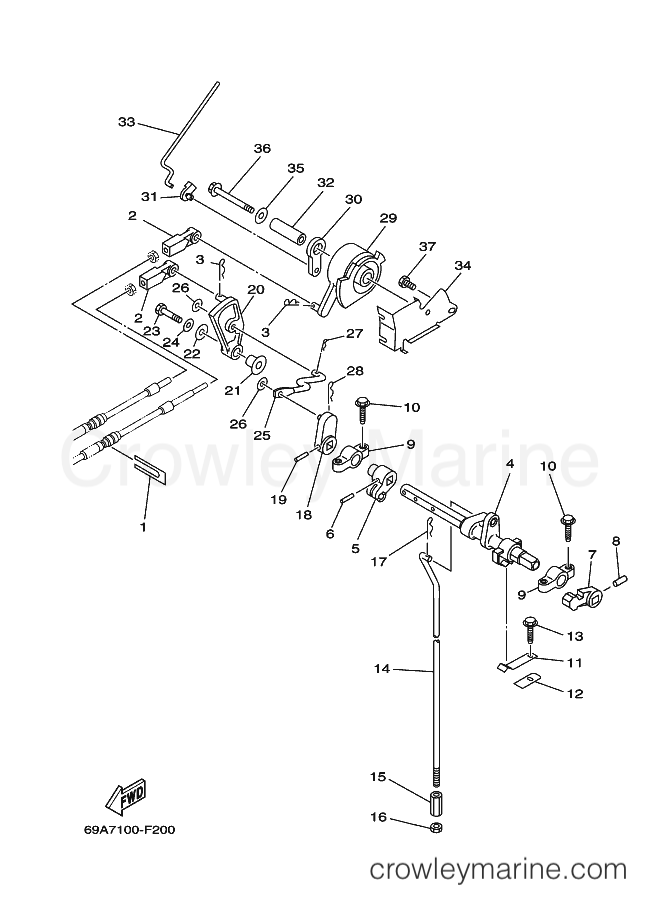 Yamaha Motors F15PLR (69A7) [050] - CONTROL