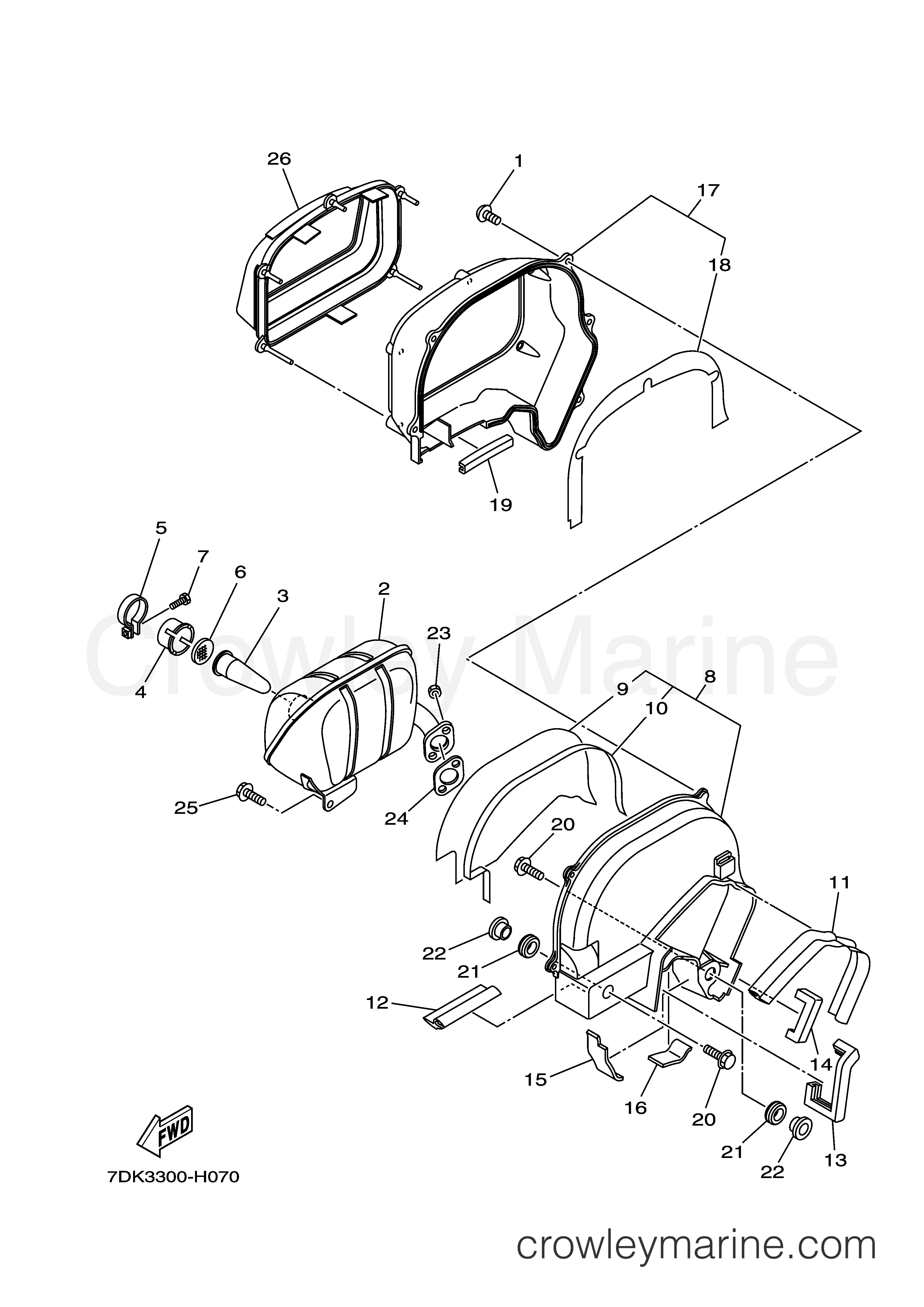 Yamaha Motors EF2000ISC  (EF2000ISC) - EXHAUST