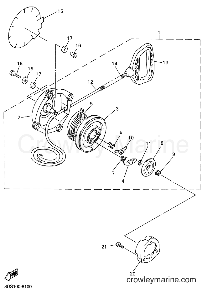 Yamaha Motors VX700LT (8CP2) [020] - STARTER FOR VX700
