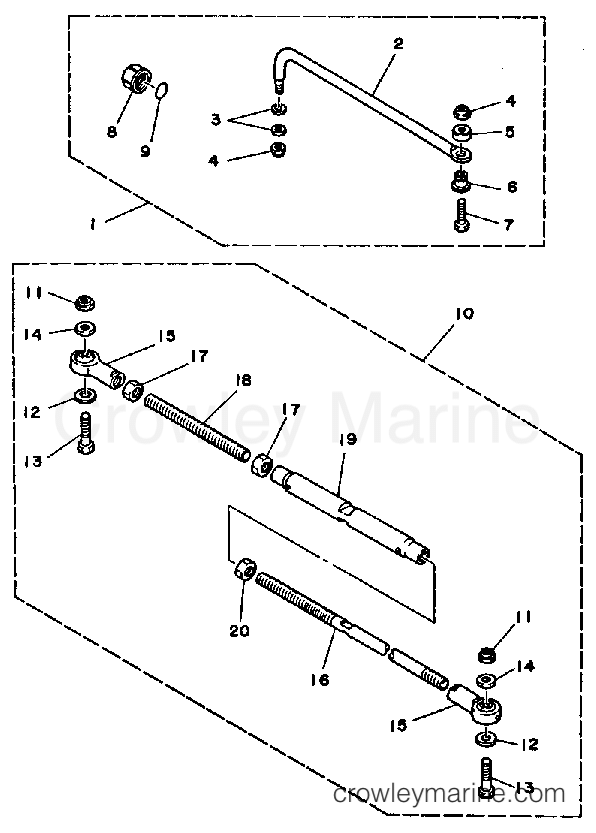 Yamaha Motors L150ETXJ - STEERING GUIDE ATTACHMENT
