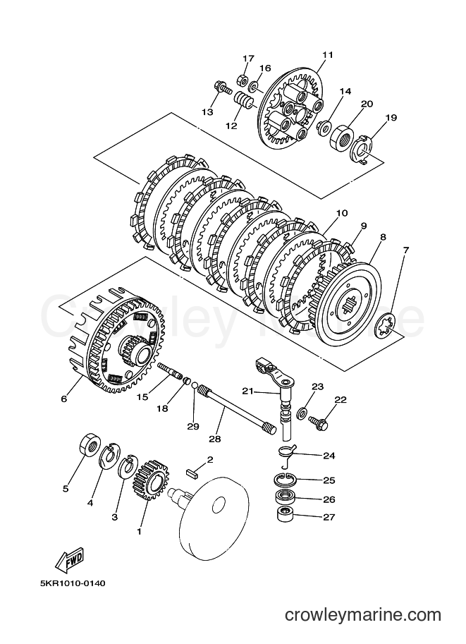 Yamaha Motors XVS250 (5KR2) [120] - CLUTCH