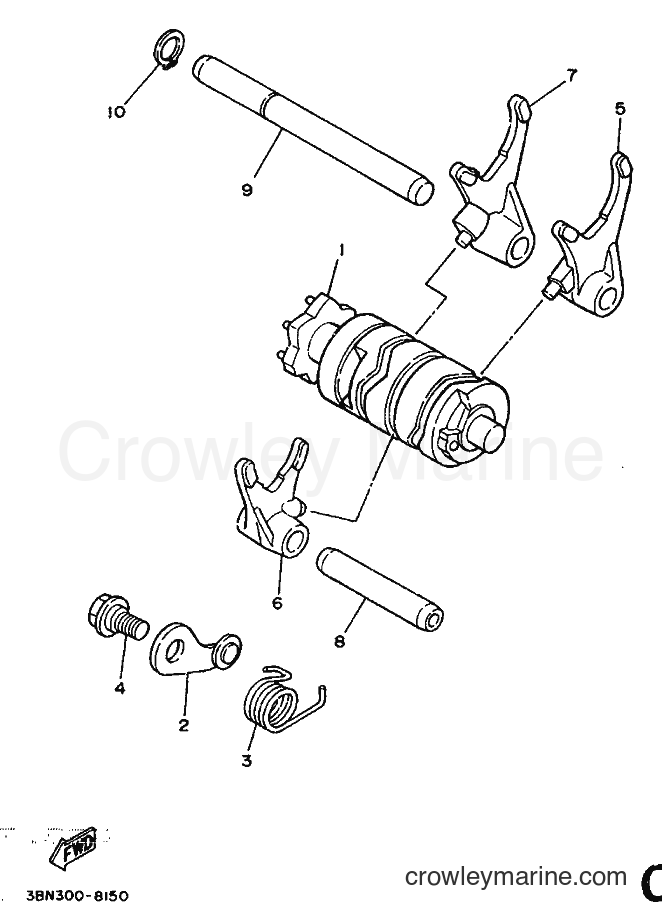 1990 Dirt Bike DT125R - DT125R (3NC2) [999] - SHIFT CAM & FORK