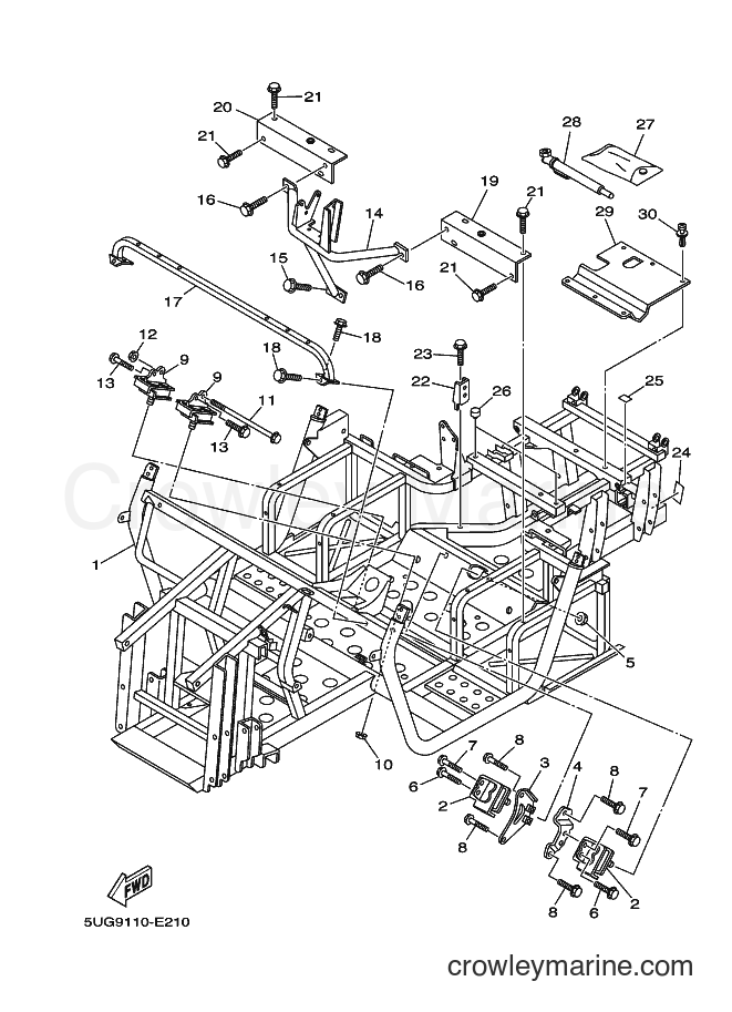2006 ATV YXR660F - YXR660F (5UGD) [010] - FRAME