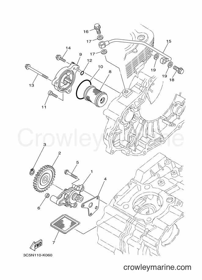 2012 Dirt Bike XT250 - XT250 (3C5W) [010] - OIL PUMP