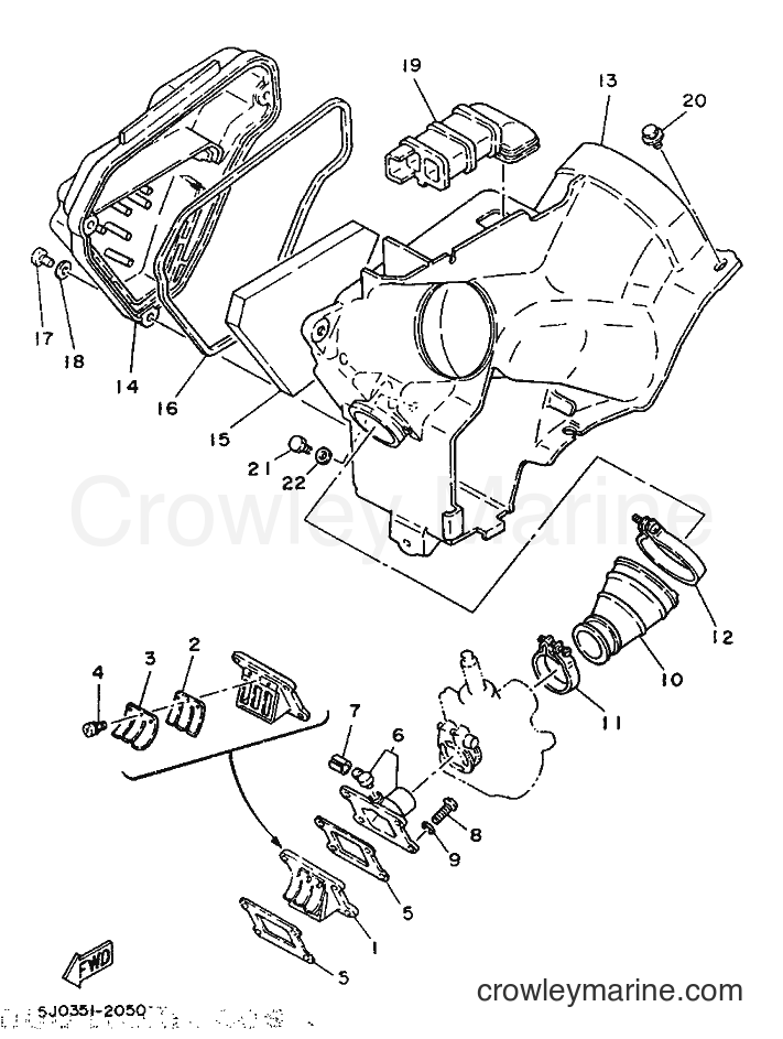 1986 Scooter DT50M - DT50M (5M6) [999] - INTAKE
