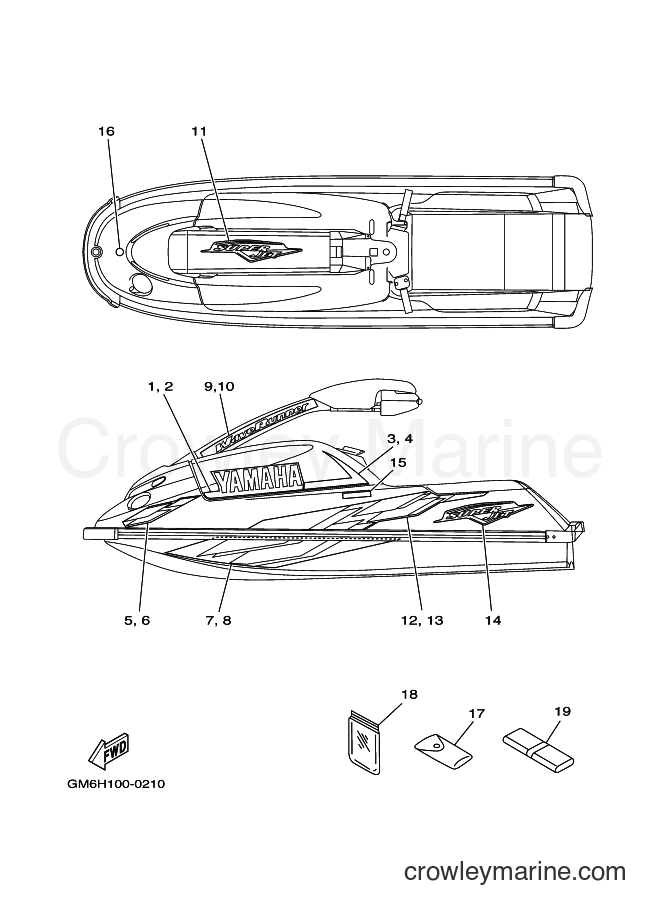 Yamaha Motors JET FOR SJ700AY (64VA) [020] - GRAPHICS