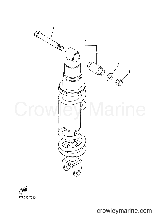Yamaha Motors FZS600 (5RT4) [050] - REAR SUSPENSION