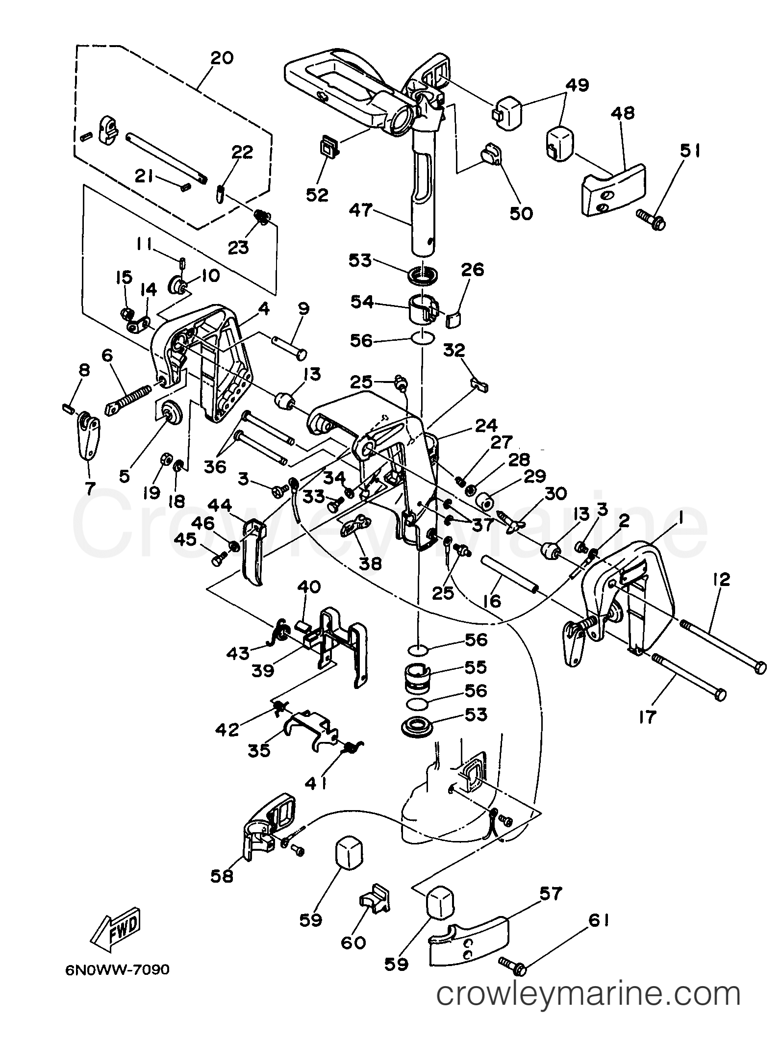 Yamaha Motors 8MSHX - BRACKET 1