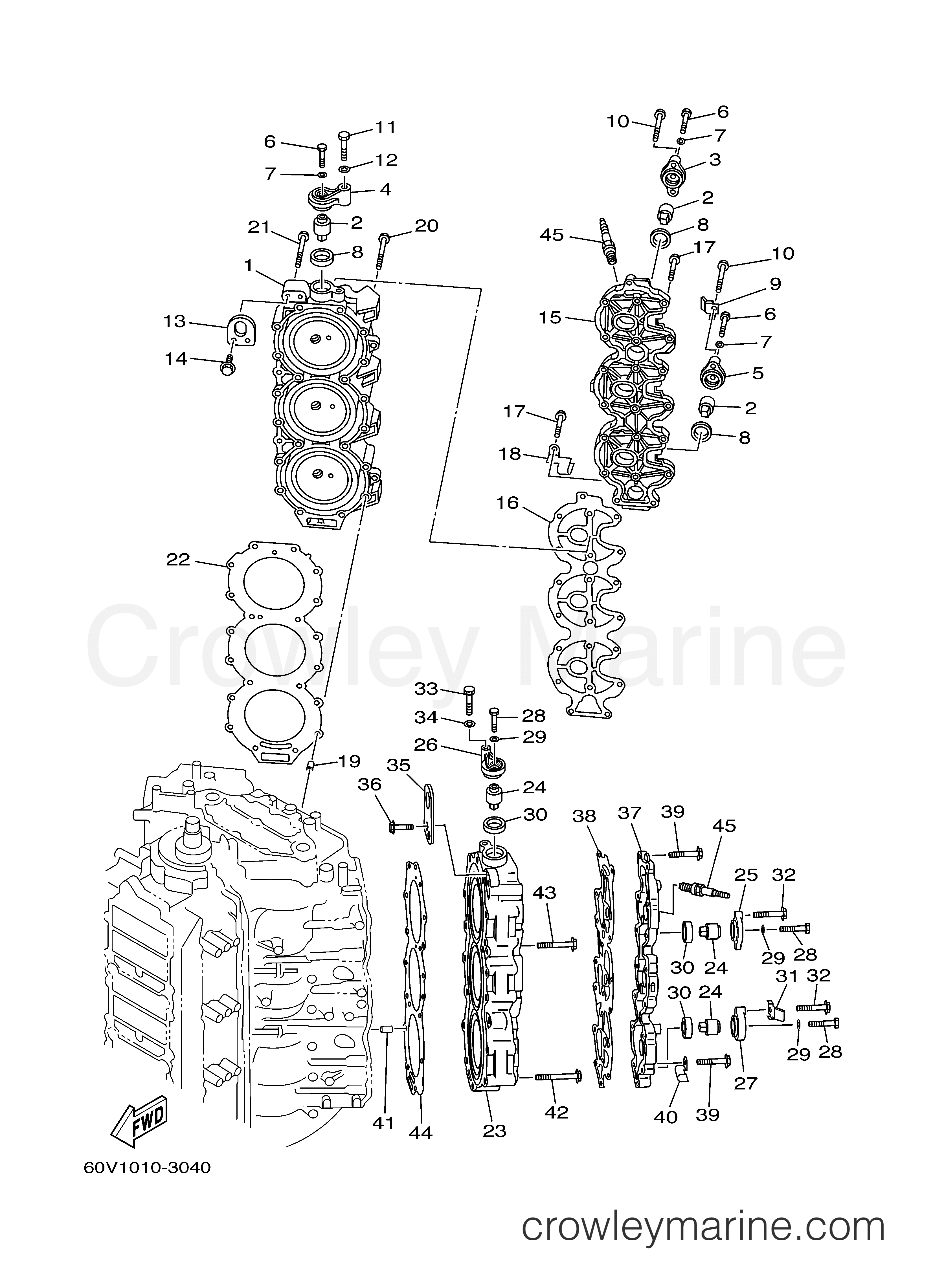 Yamaha Motors Z250TXRD - CYLINDER CRANKCASE 2