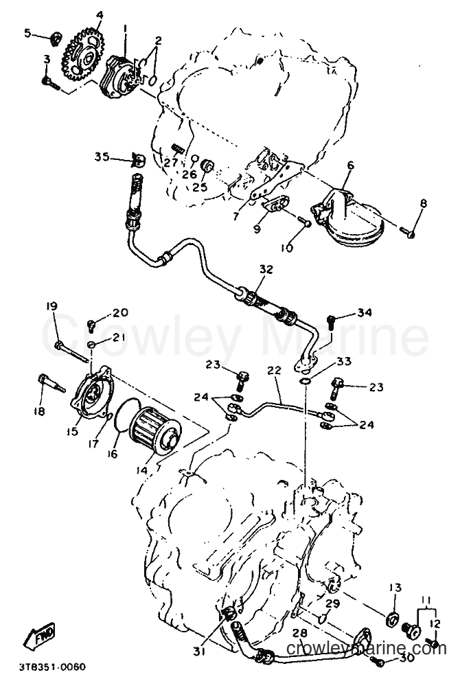 Yamaha Motors XT600E (3TB2) [999] - OIL PUMP