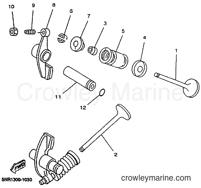 2001 Scooter YP125E - YP125E (5NR1) [010] - VALVE