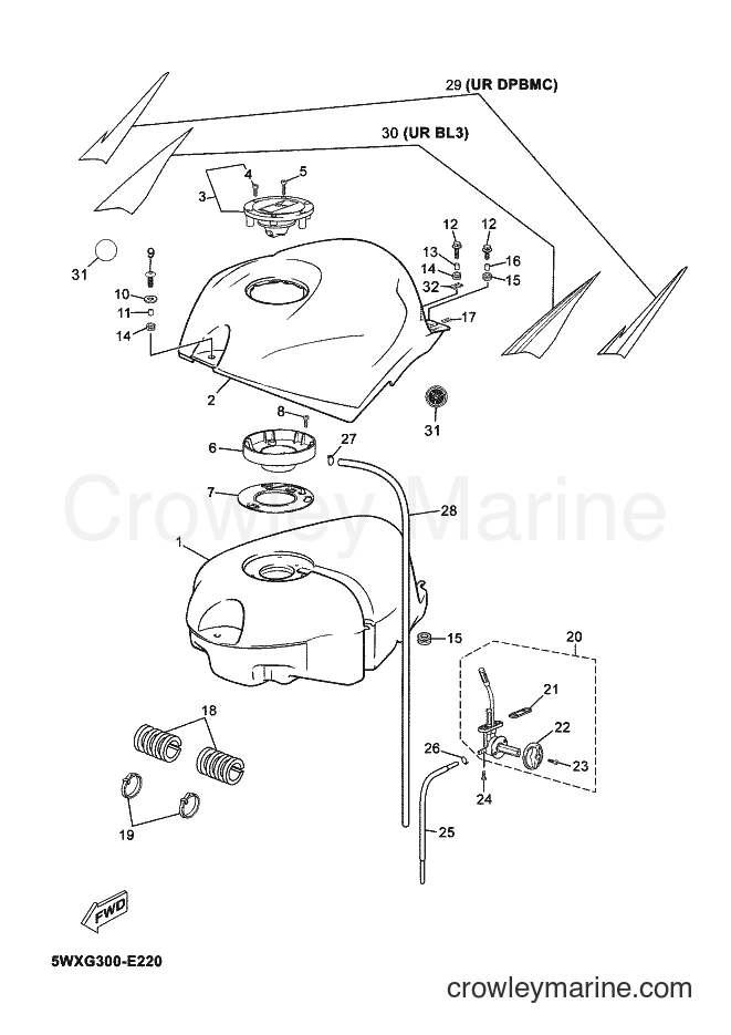 2006 Scooter TZR50 - TZR50 (5WXJ) [010] - FUEL TANK
