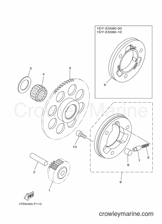 2015 Scooter T115FLSEC - T115FLSEC (1FD6) [010] - STARTER CLUTCH