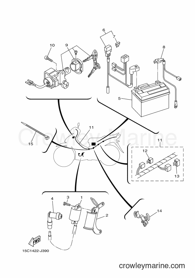Yamaha Motors TK115 (15C3) [010] - ELECTRICAL 1