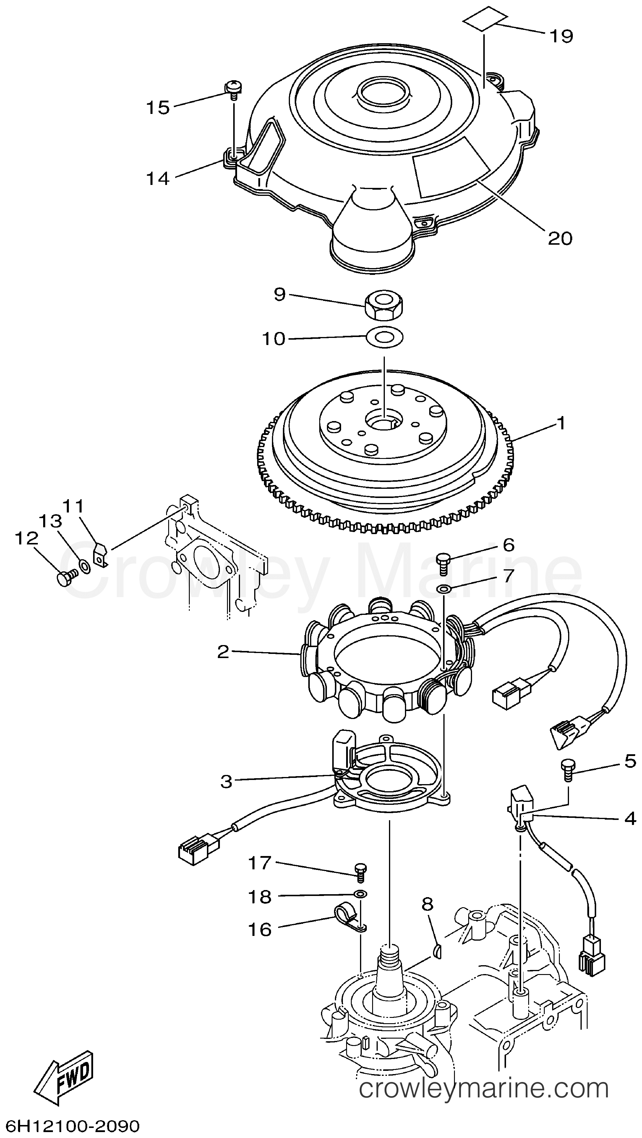 Yamaha Motors 90TLRA - GENERATOR