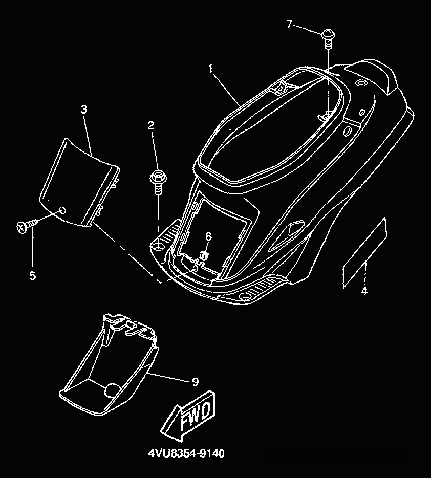 2000 Scooter CW50 - CW50 (5HG6) [010] - SIDE COVER