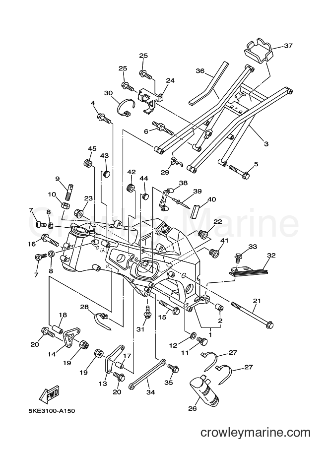 2003 Street Bike TZ250 - TZ250 (5KE4) [010] - FRAME