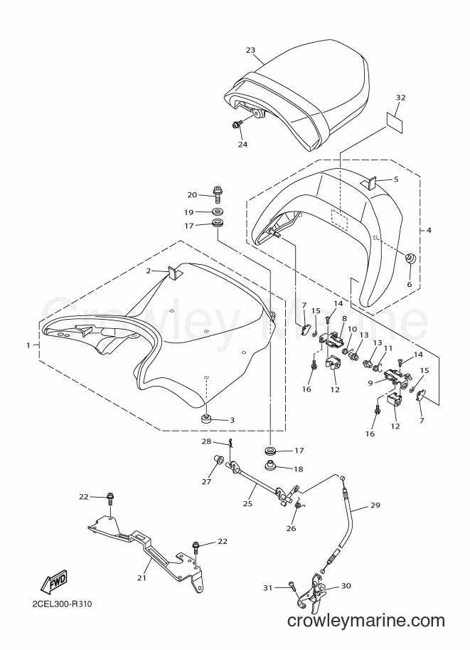 Yamaha Motors VMX17 (2CEL) [010] - SEAT