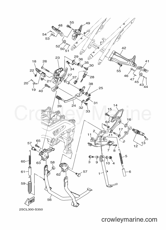 Yamaha Motors MT09TRA (2SCL) [060] - STAND & FOOTREST