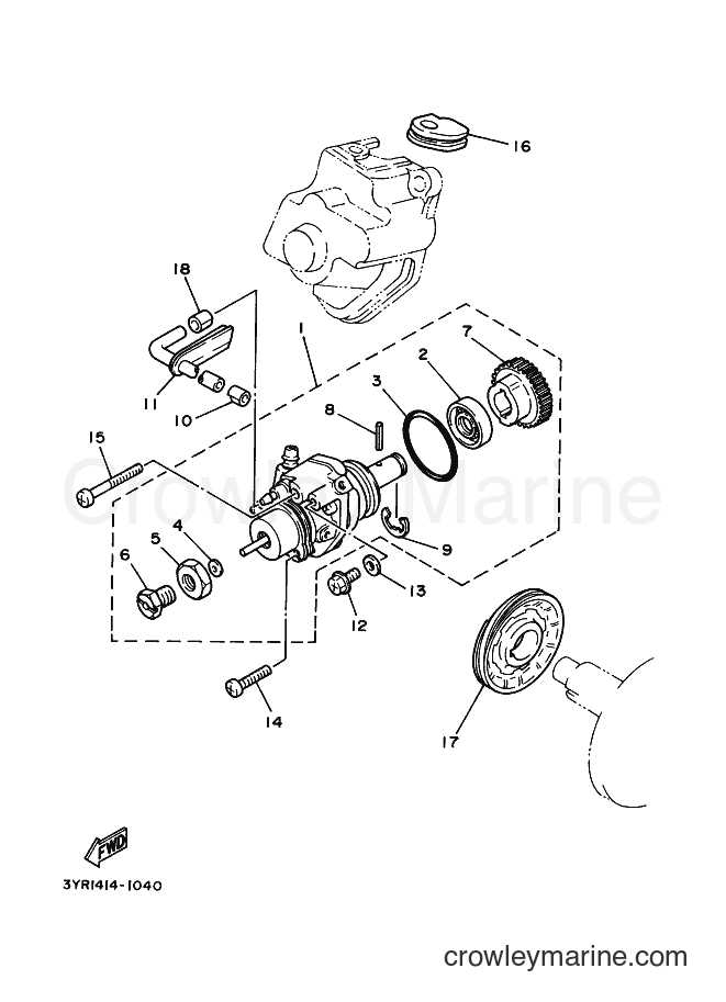 1997 Scooter V110E - V110E (4US1) [999] - OIL PUMP