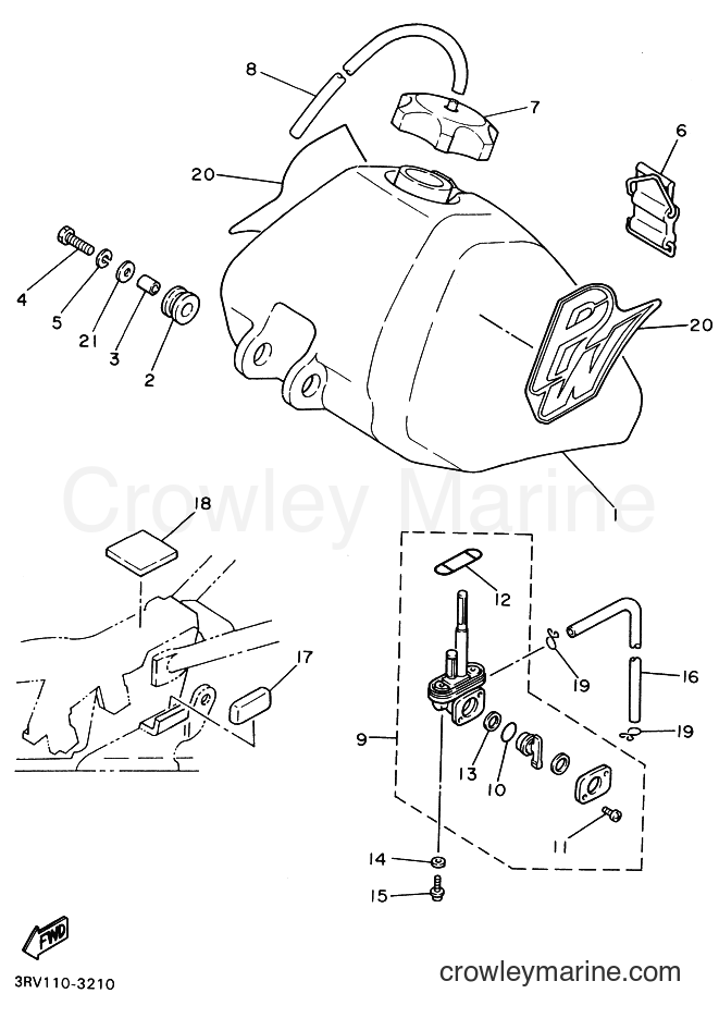 Yamaha Motors PW80 (4BC3) [999] - FUEL TANK