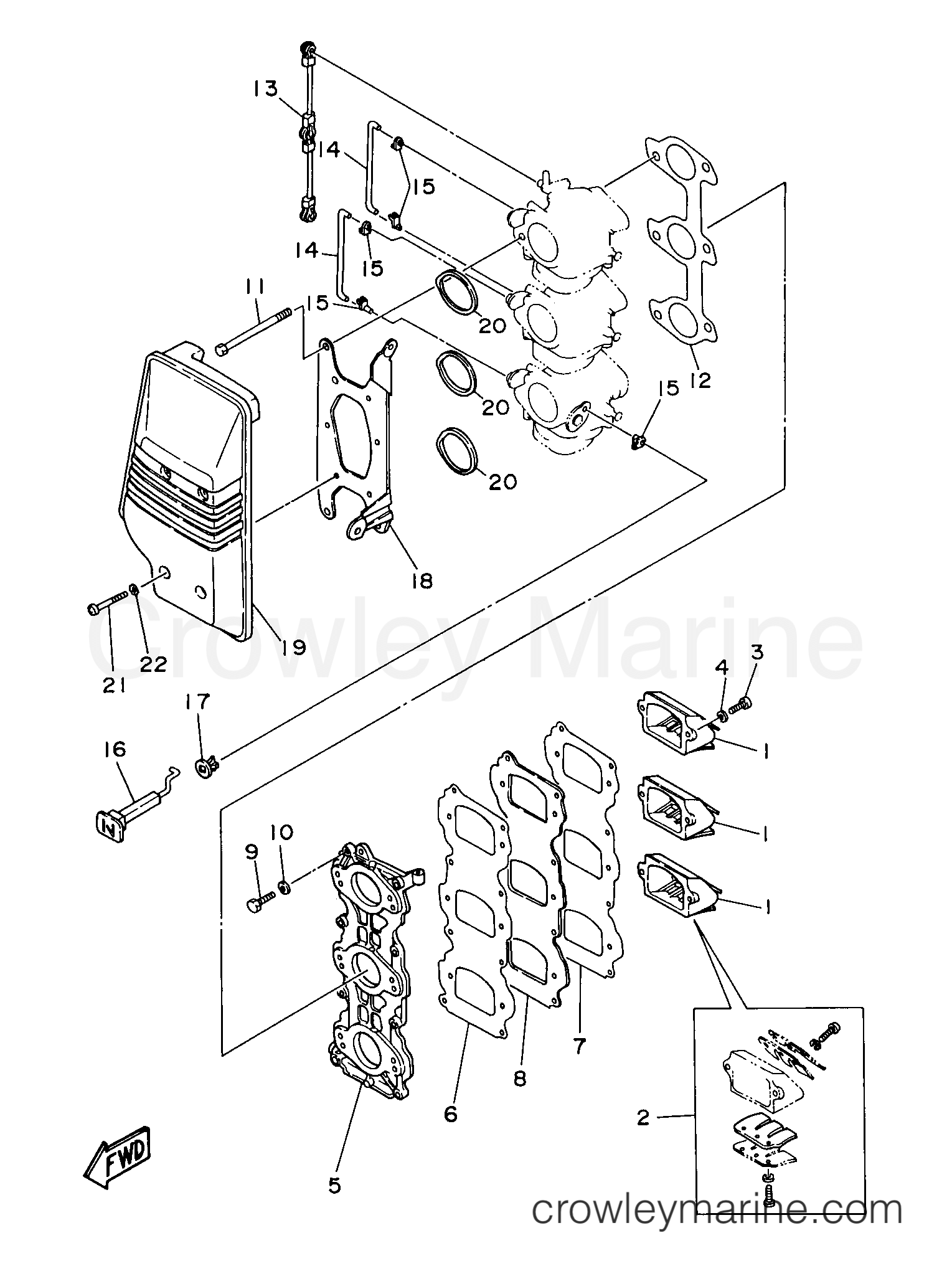 Yamaha Motors E60MLHV - INTAKE