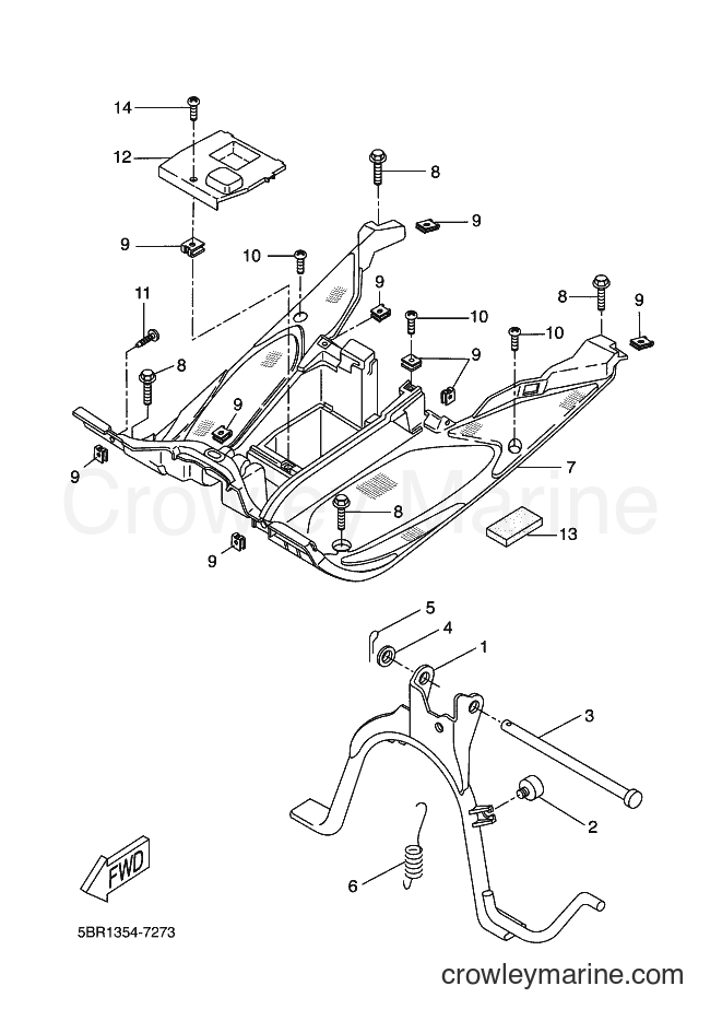 2006 Scooter YQ50L - YQ50L (3C69) [090] - STAND & FOOTREST
