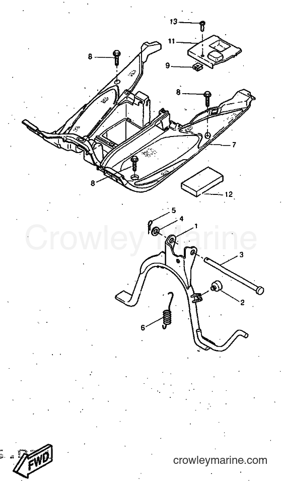 1997 Scooter YQ50 - YQ50 (5CN1) [999] - STAND & FOOTREST