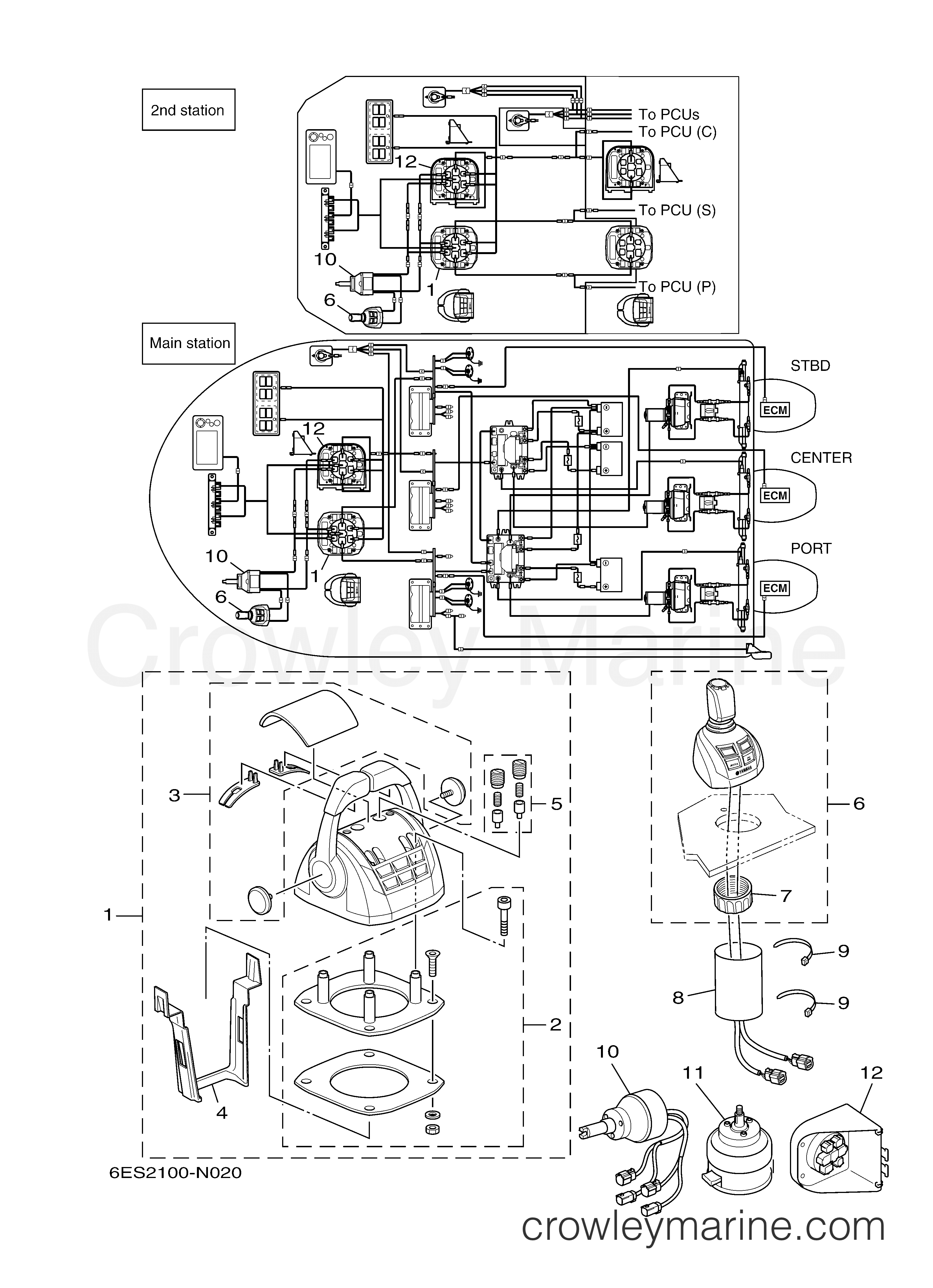 Yamaha Motors Helm Master 2014 - REMOCON JOYSTICK (TRIPLE)
