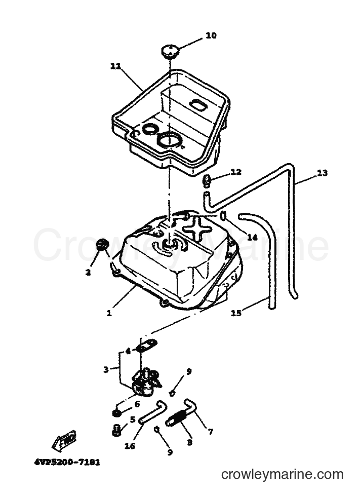 2000 Scooter YW100T - YW100T (5JY2) [010] - FUEL TANK