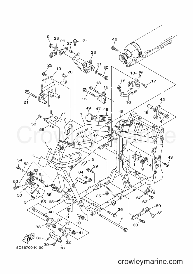 Yamaha Motors XV1900A (1CR3) [010] - FRAME